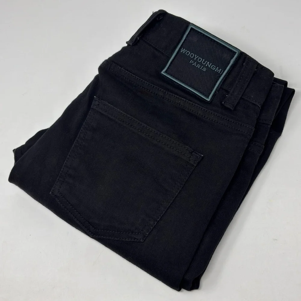 Wooyoungmi Paris Black Slim Tapered Jeans Men's 30x29 Designer Korea